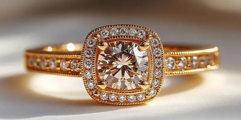 Pierścionek zaręczynowy na której ręce